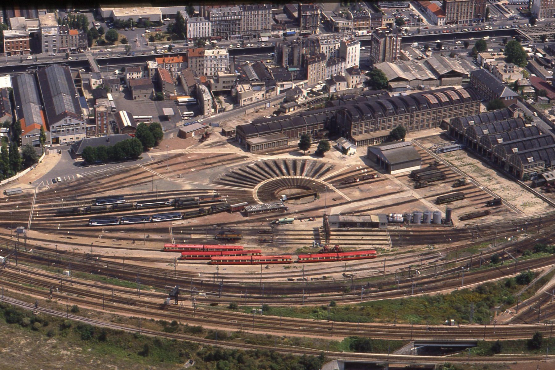 1987 Vue aérienne Dépôt Plaine