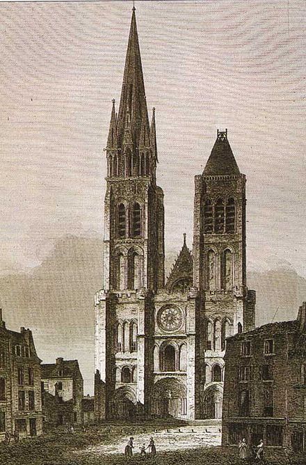 Basilique Saint-Denis en 1845